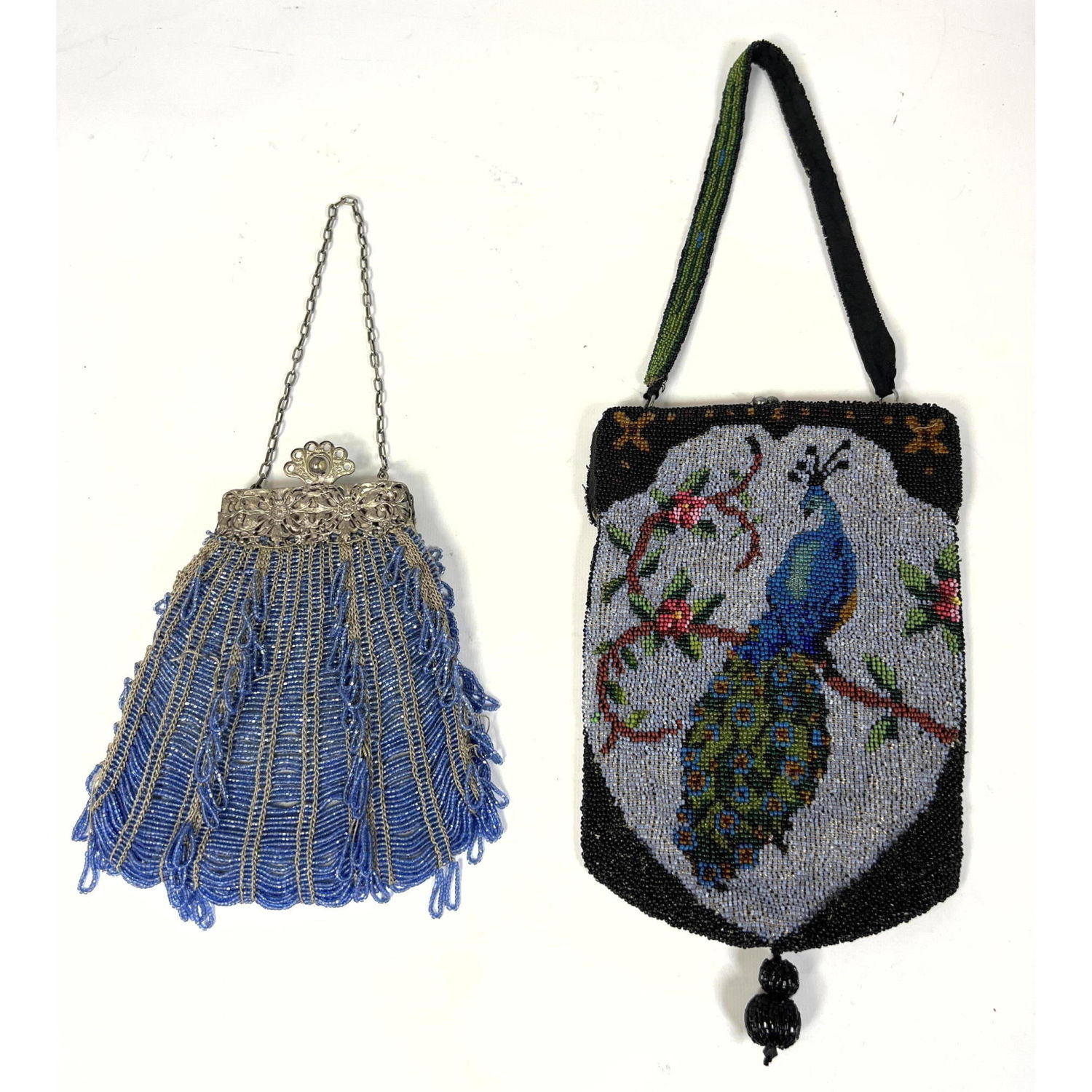 2pc beaded Vintage Purses. One with