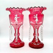2PC BOHEMIA MARY GREGORY CRYST