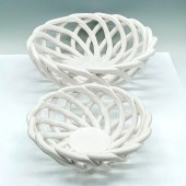 2PC BRAID BREAD BASKETA pair o