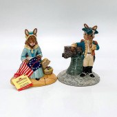 2PC BUNNYKINS BY ROYAL DOULTON