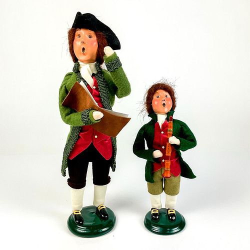 2PC BYERS' CHOICE PLASTER FIGURINE,