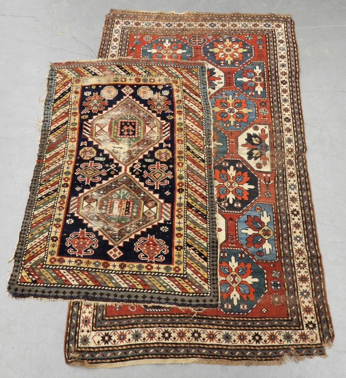 2PC CAUCASIAN FLAT WEAVE RUGS
