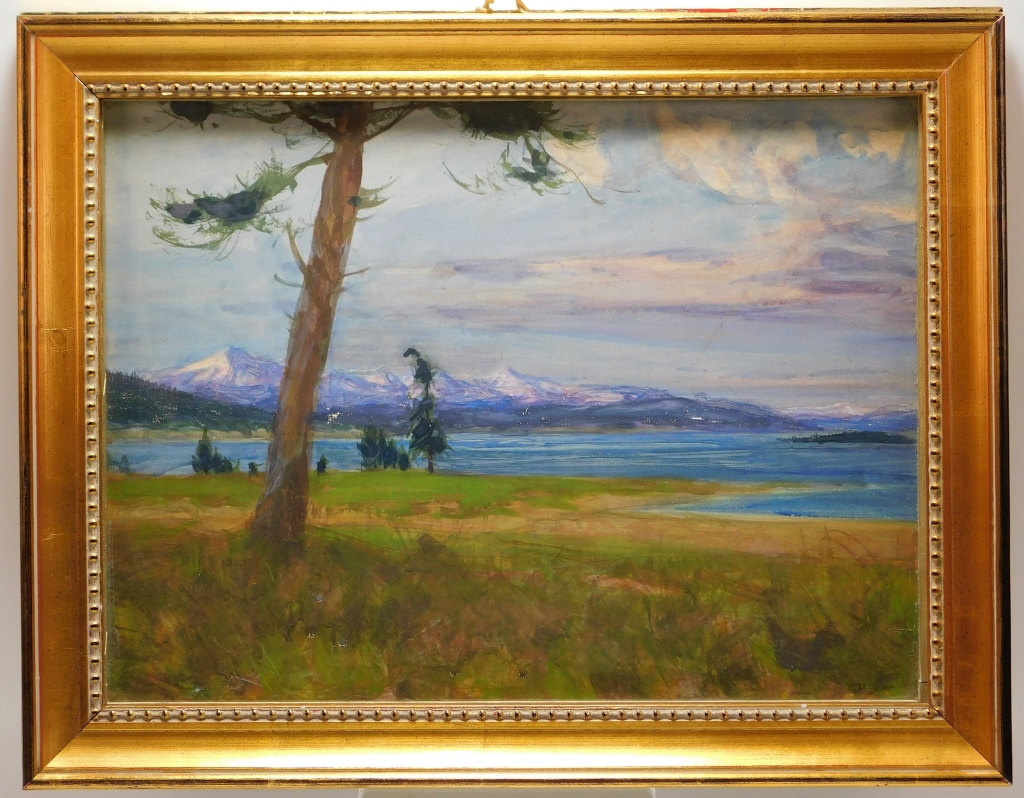 2PC CHARLES HOFFBAUER LANDSCAPE