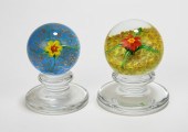 2PC CHARLES KAZIUN JR. GLASS P
