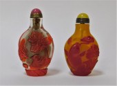 2PC CHINESE POLYCHROME PEKING