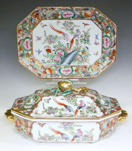 (2PC) CHINESE ROSE MEDALLION