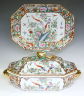 (2PC) CHINESE ROSE MEDALLION P