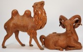 2PC CHINESE SHANGHAI RATTAN CA