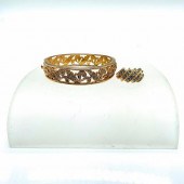 2PC CLASSY GOLD FILLED CUBIC Z
