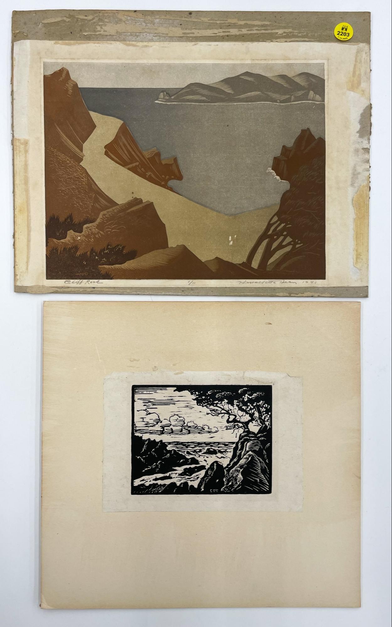 2pc Coastal Scene Prints- unframed-