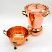 2PC COPPER POTATO STEAMER AND