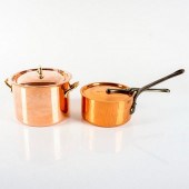 2PC COPPER SAUCE POT SETHeavy