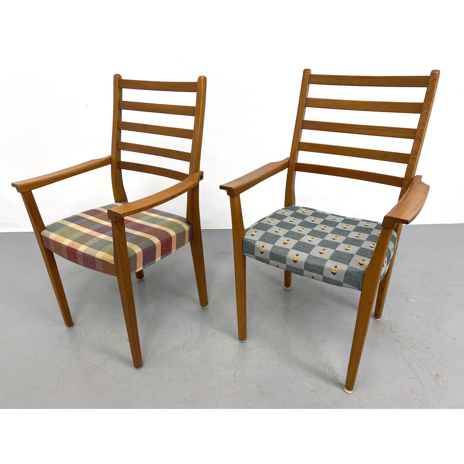 2pc Danish Modern Teak Ladder