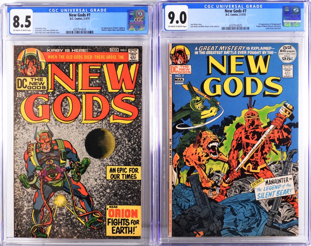 2PC DC COMICS NEW GODS #1 #7 CGC