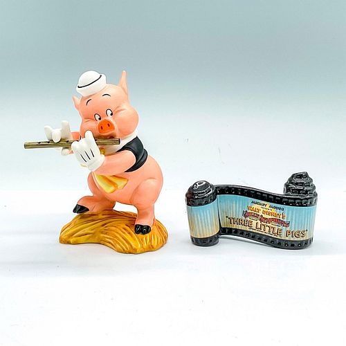 2PC DISNEY FIGURINES, FIFER PIG AND