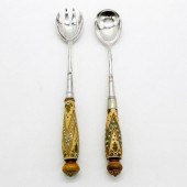 2PC DOULTON LAMBETH SALAD SERV