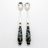 2PC DOULTON LAMBETH SALAD SERV