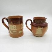 2PC DOULTON LAMBETH STONEWARE