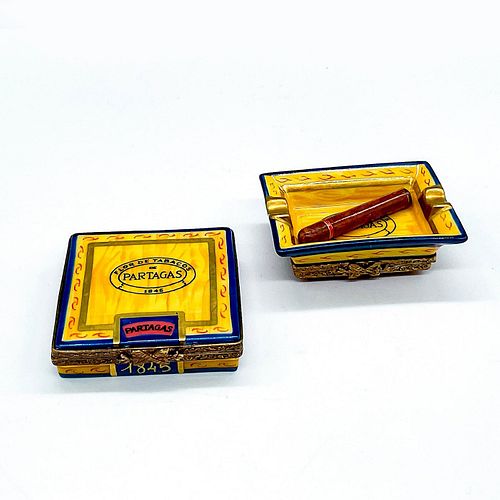2PC DUBARRY LIMOGES PORCELAIN CHARM