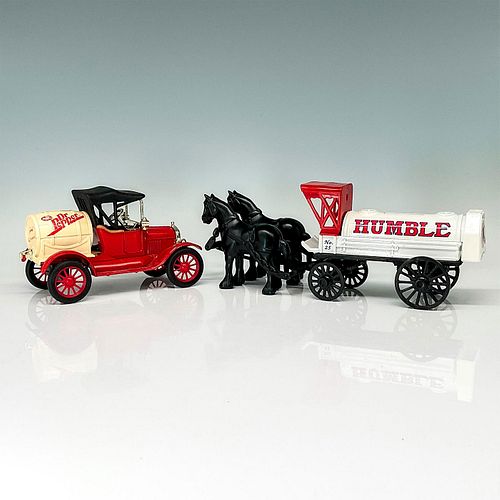 2PC ERTL CAR COIN BANKS,