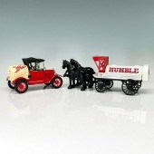 2PC ERTL CAR COIN BANKS, HORSE