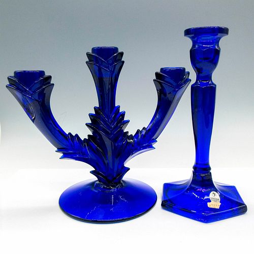 2PC FENTON, DUNCAN COBALT BLUE