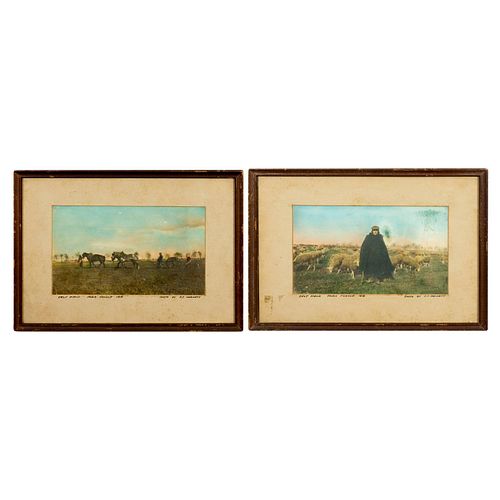 2PC F.J. MORIARTY, (FRENCH) ANTIQUE