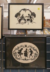 2pc Framed Horizontal Handcut