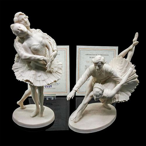 2PC FRANKLIN PORCELAIN THE ROYAL