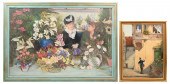 2PC. GENRE PAINTING LOT: 1) Tw