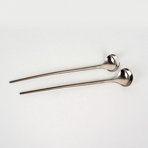 2PC GEORG JENSEN STAINLESS STEEL