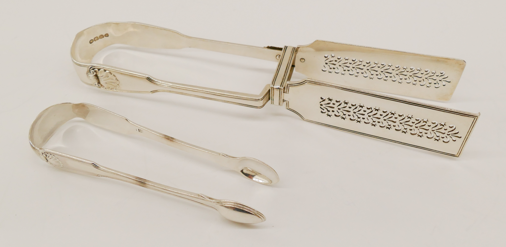 2pc Georgian Sterling Serving