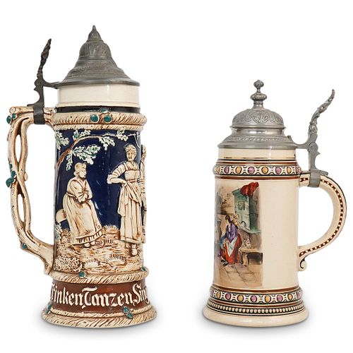 (2PC) GERMAN BEER STEIN