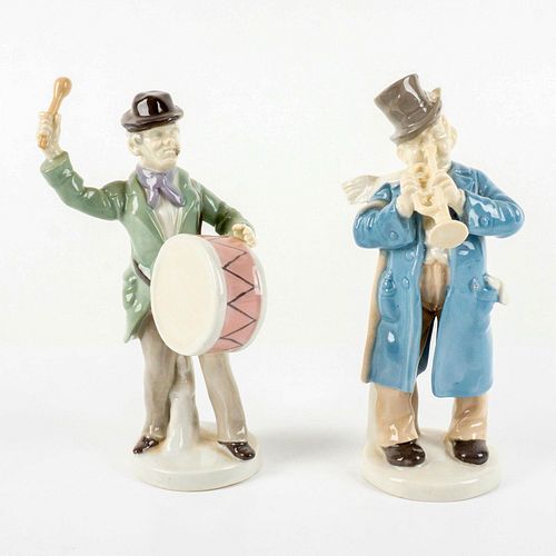2PC GERMAN PORCELAIN MUSICAL