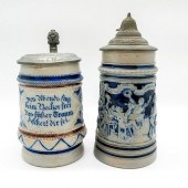 2PC GERMAN SALT GLAZE POTTERY