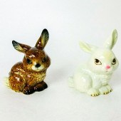 2PC GOEBEL FIGURINES, RABBITST