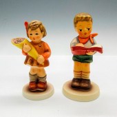 2PC GOEBEL HUMMEL FIGURINES, H