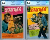 2PC GOLD KEY STAR TREK #1 #2 C