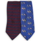 (2PC) HERMES SILK TIESDESCRIPT