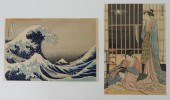 2PC HOKUSAI & TORII KIYONAGA W