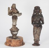 2PC INDIAN BUDDHIST FIGURE BRO