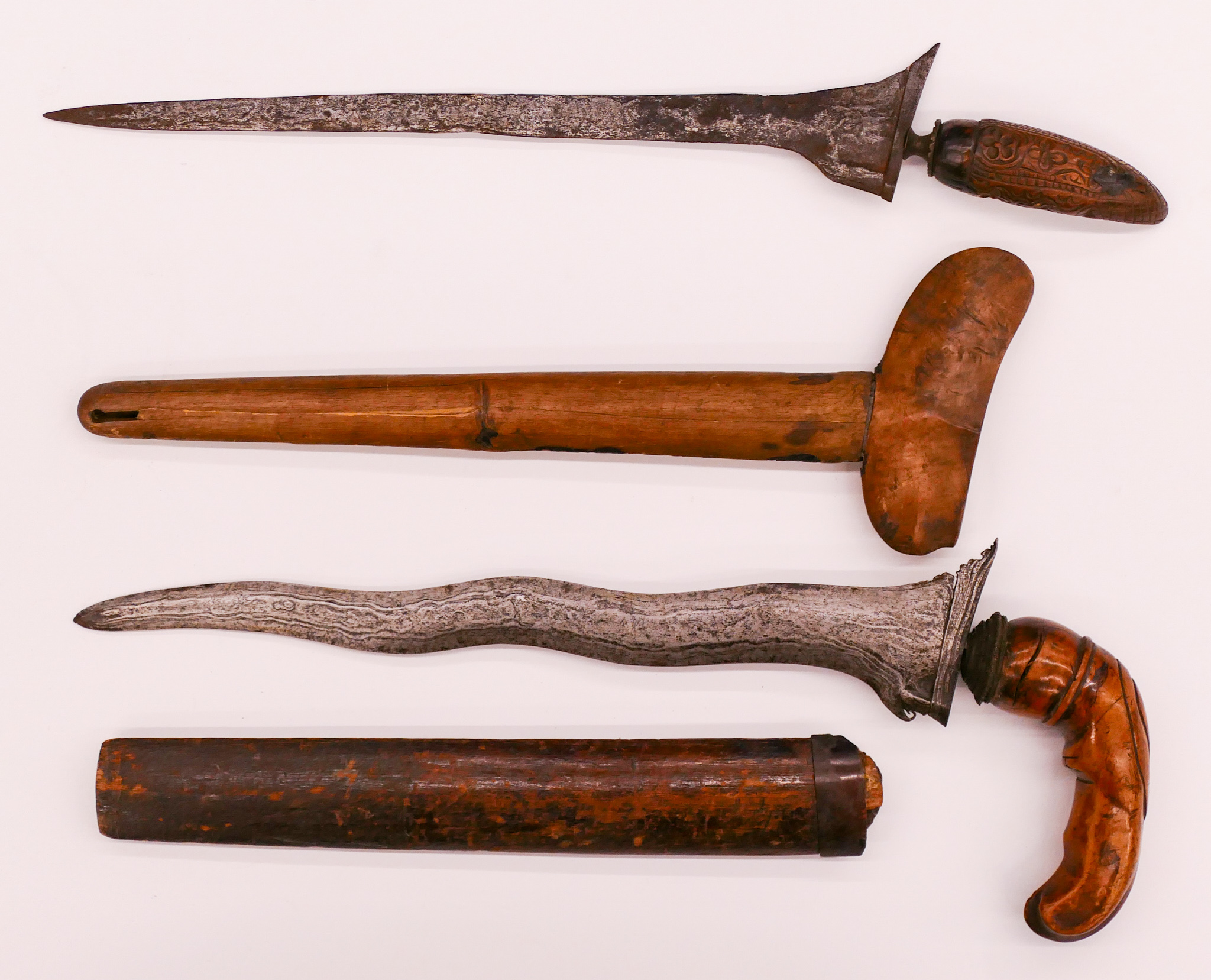 2pc Indonesian 19th Cent. Kris