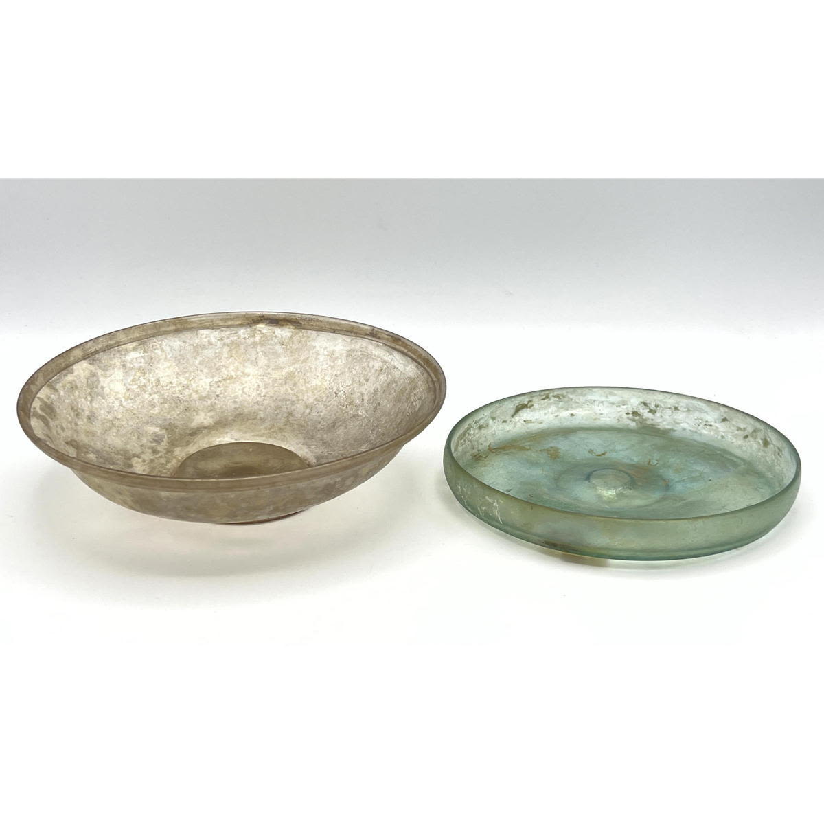 2pc iridescent bowls Ancient