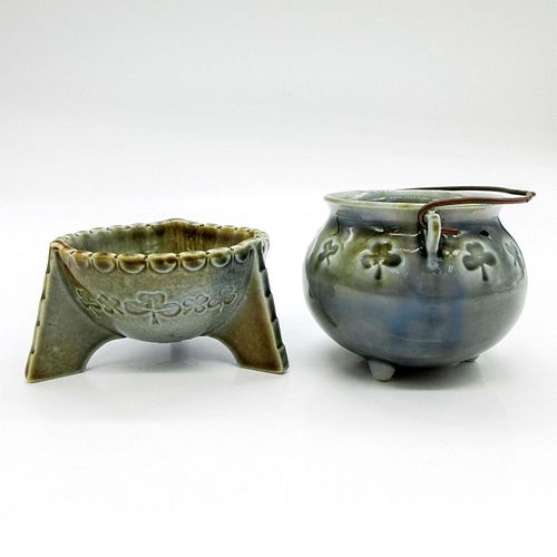 2PC IRISH PORCELAIN SALT & SUGAR