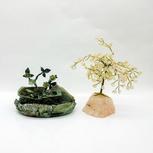 2PC JADEITE RICKSHAW AND PINK