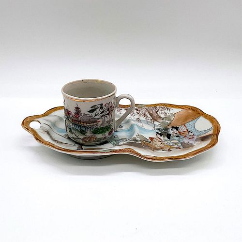 2PC JAPANESE PORCELAIN TEA SET