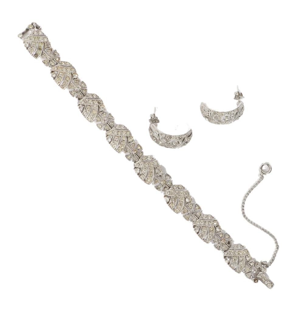 2PC JEWELRY GROUP: ART DECO STYLE