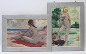 2PC JOHN E. HUSZER NUDE FIGURE