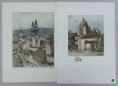 2pc Josef Eidenberger Signed E