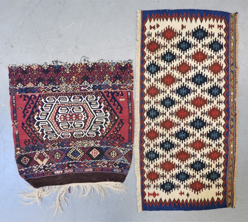 2PC KILIM BAG FACE CARPET RUGS